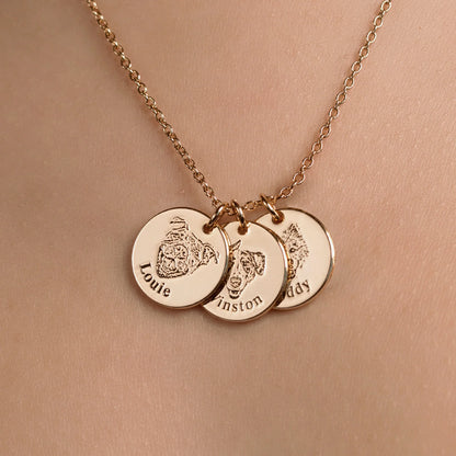 Evcil Hayvan Yüzü Kolyesi