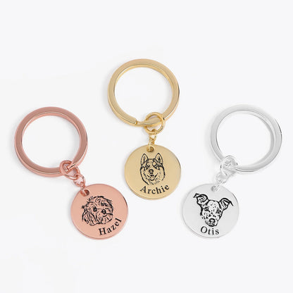 Evcil Hayvan Yüzü Anahtarlık